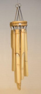 Zaden speciaal en exotisch Windspinners Spinners met windorgel Bamboe windgong naturel  (NN17002050)